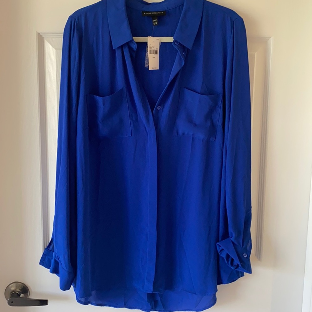Lane Bryant NWT royal blue blouse size 18/20